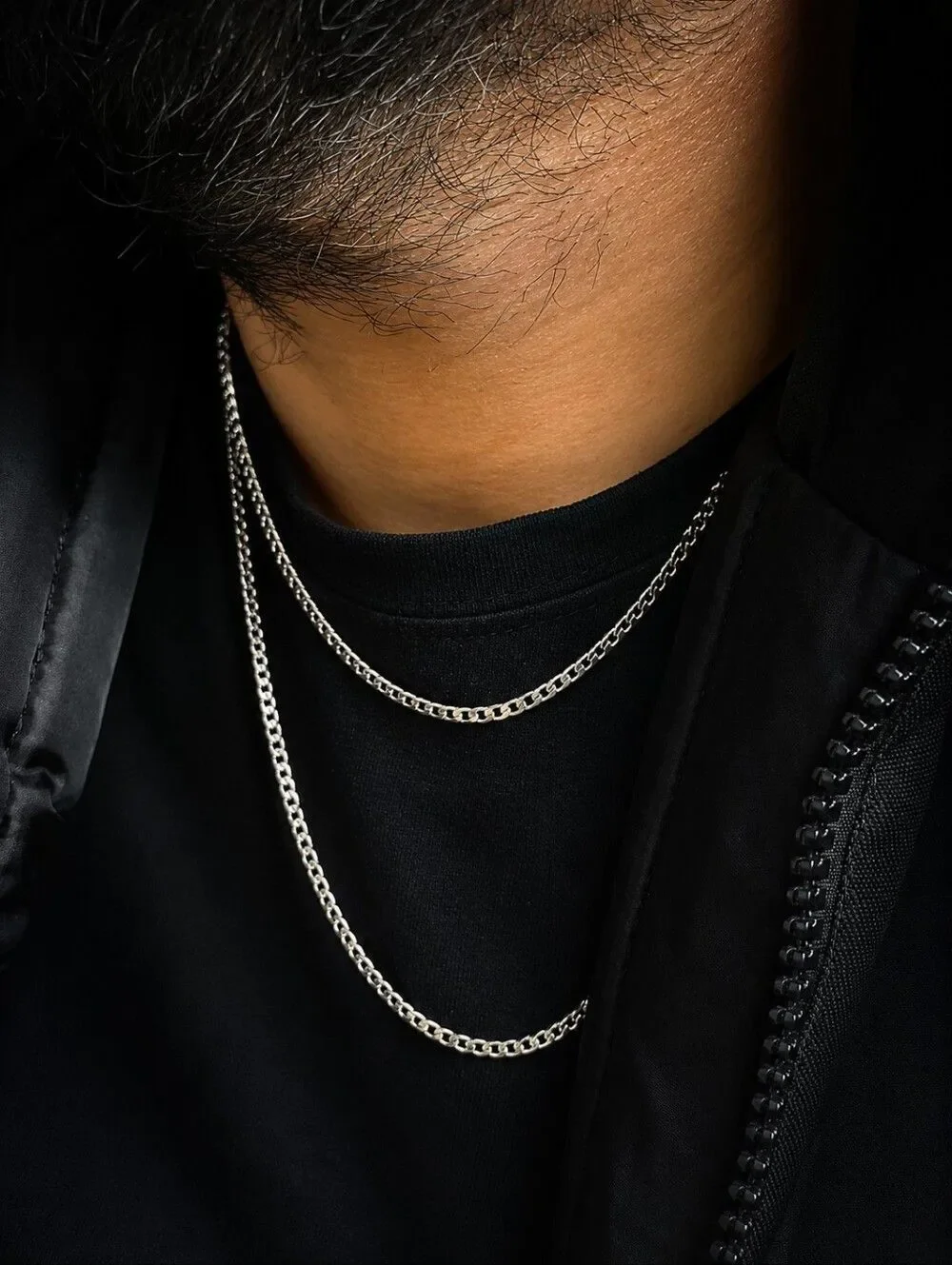 .925 Silver 3mm Micro Cuban Link Necklace